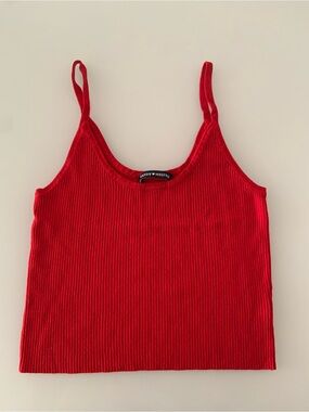 Brandy melville red sweater tank top